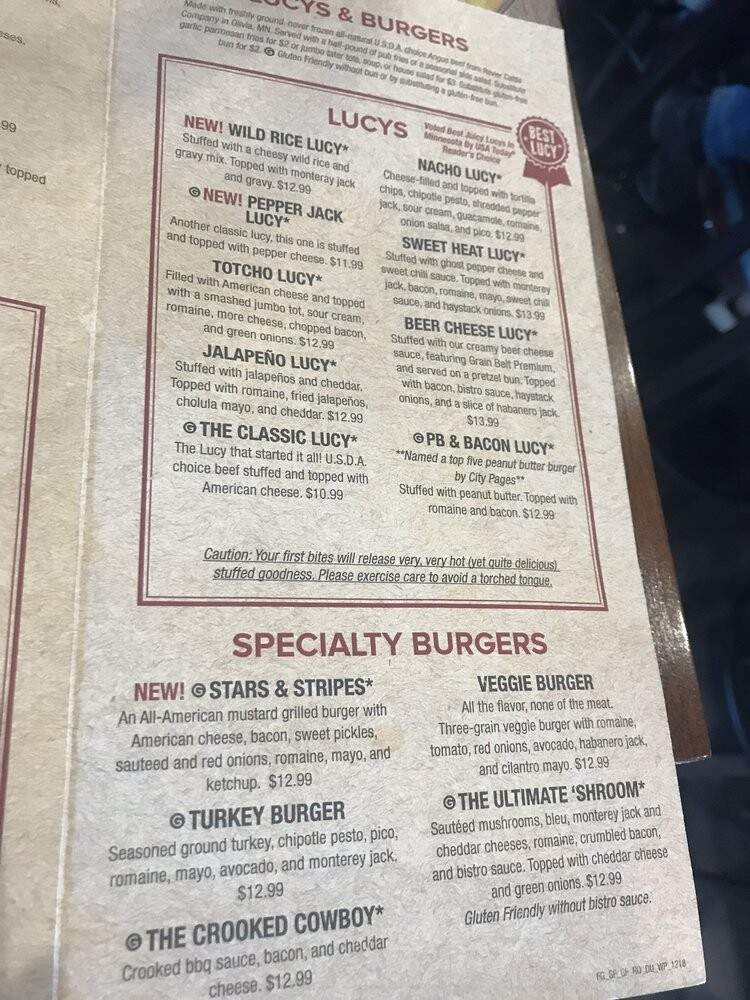 Crooked Pint Ale House - Waite Park, MN menu_pic