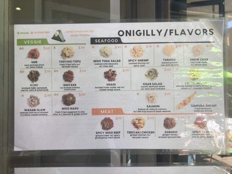 Onigilly Palo Alto - Palo Alto, CA menu_pic