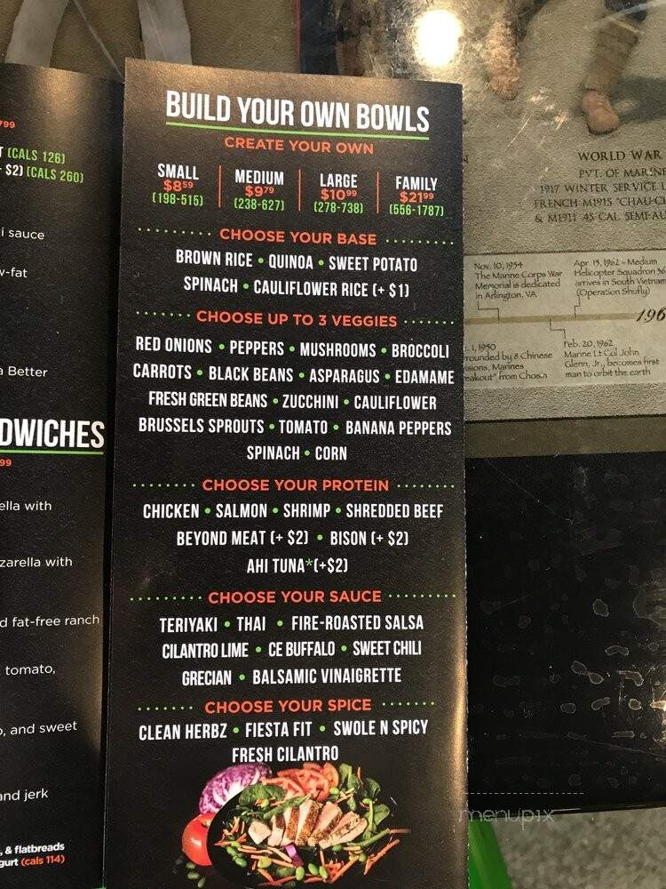 Clean Eatz - Jacksonville, NC menu_pic