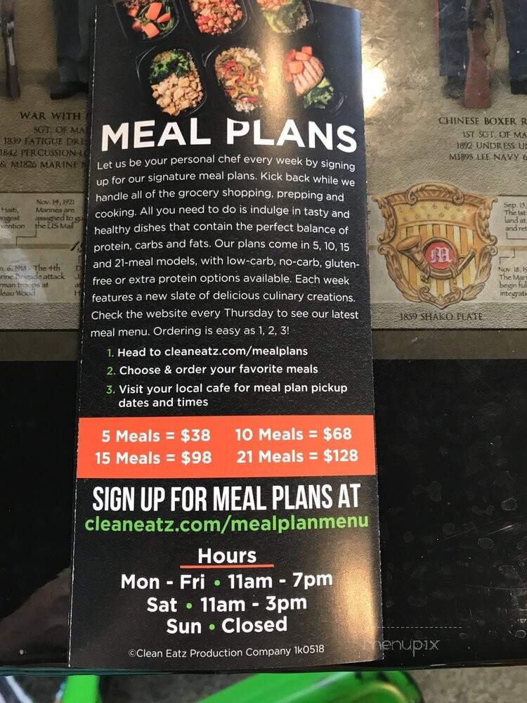 Clean Eatz - Jacksonville, NC menu_pic