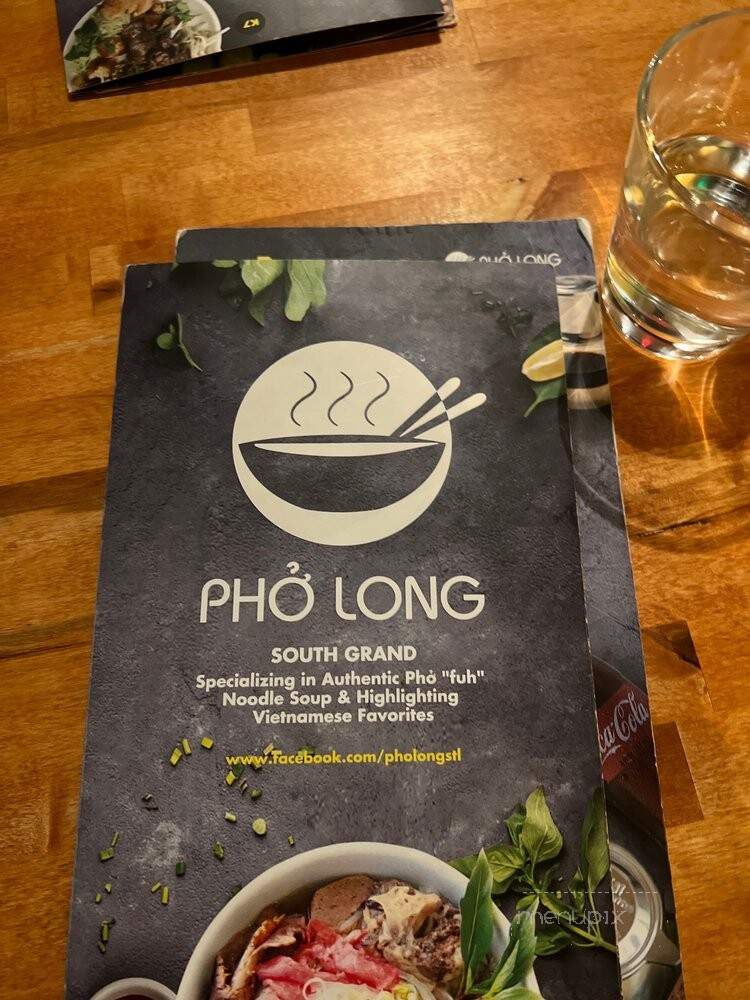 Pho Long - St. Louis, MO menu_pic