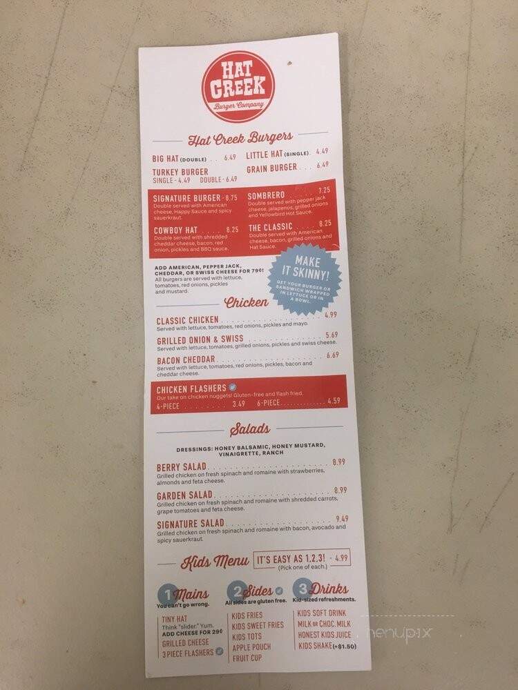 Hat Creek Burger Co. - San Marcos, TX menu_pic