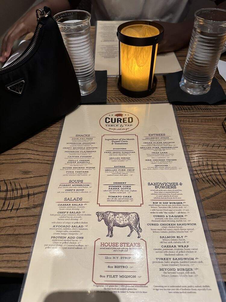 Cured Table & Tap - Columbia, MD menu_pic