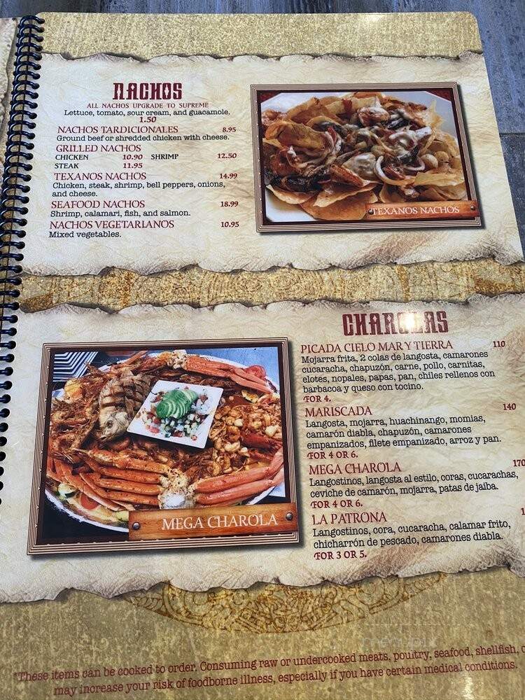 Tarascos - Greenville, SC menu_pic