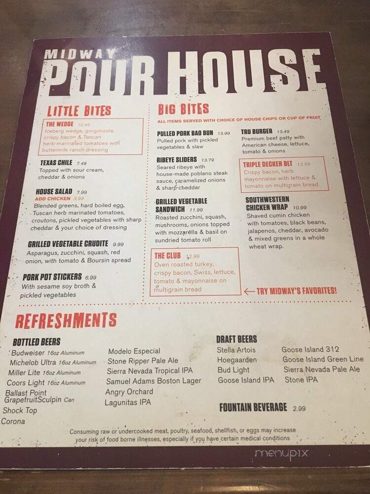 Pour House Midway - Chicago, IL menu_pic