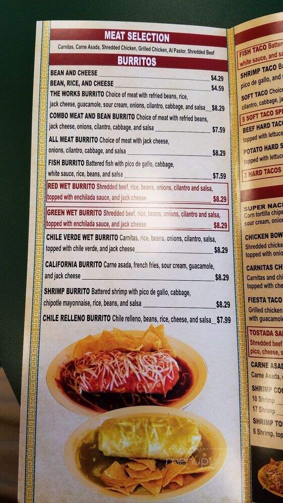 Si Como No! - Eastvale, CA menu_pic