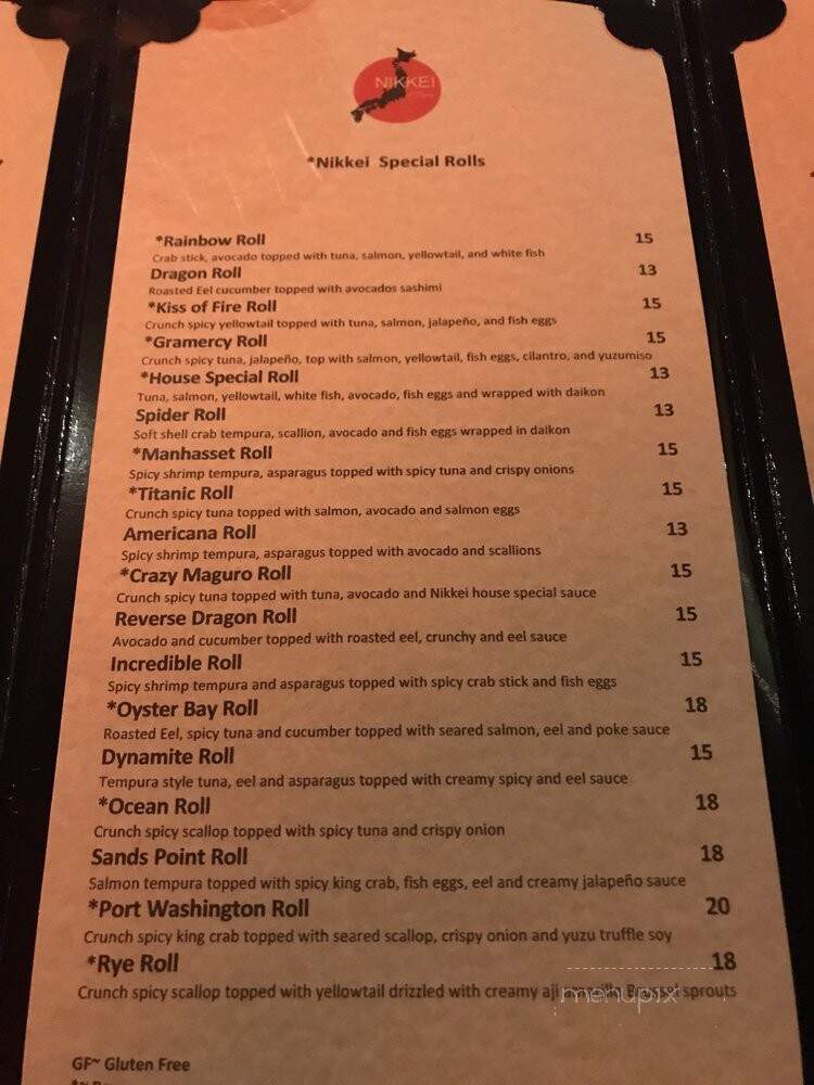 The Nikkei Of Peru - Rye, NY menu_pic