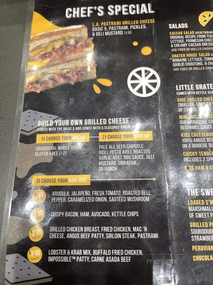 Grater Grilled Cheese - Huntington Beach, CA menu_pic