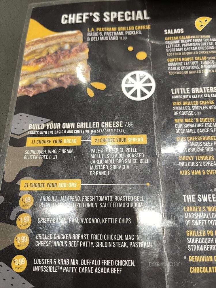 Grater Grilled Cheese - Huntington Beach, CA menu_pic