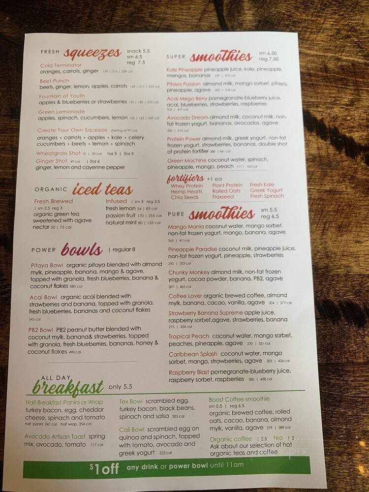 Fresh Healthy Cafe - San Marcos, CA menu_pic