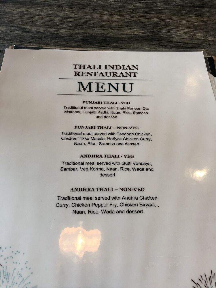 Thali Indian Restaurant - Durham, NC
