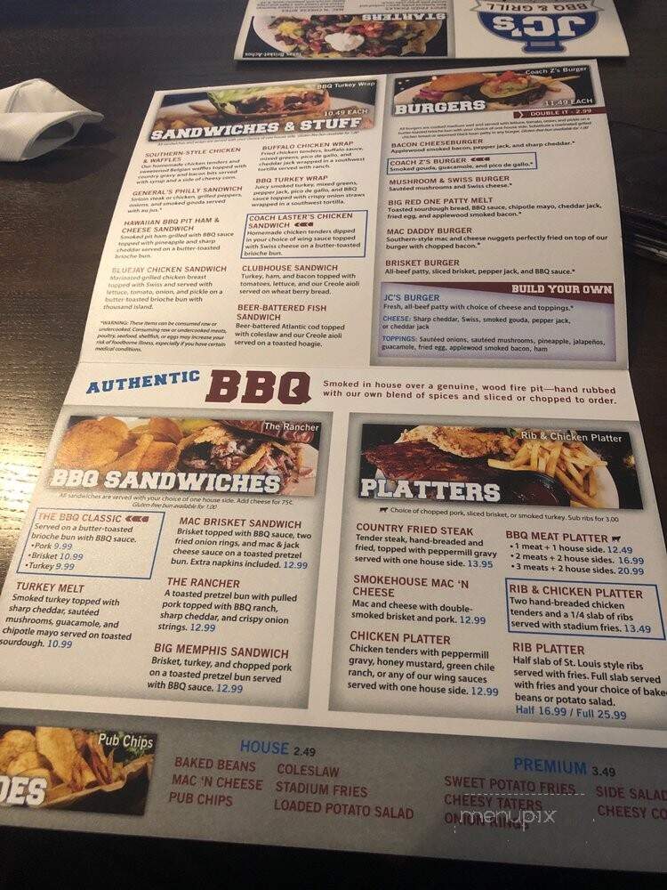 JC's BBQ & Grill - Junction City, KS menu_pic