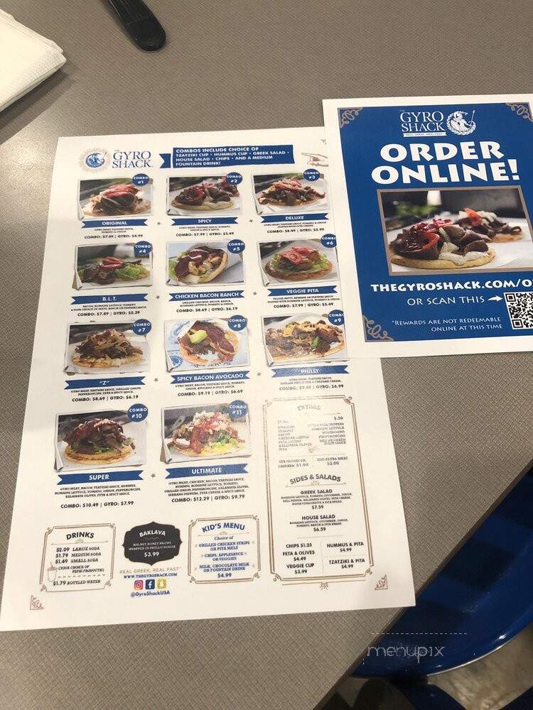 The Gyro Shack - Meridian, ID menu_pic