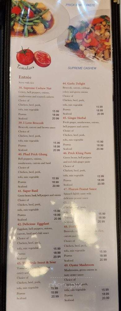 Family Thai Cuisine - Silverdale, WA menu_pic