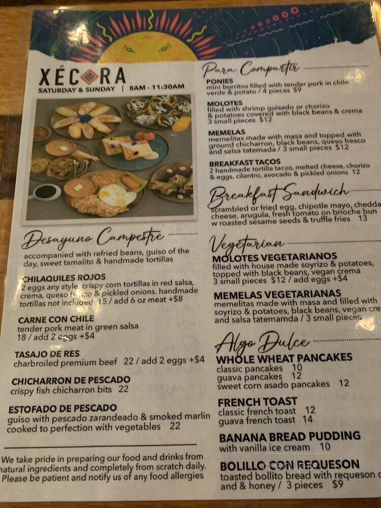 Xcora Gastronomia Urbana - El Monte, CA menu_pic
