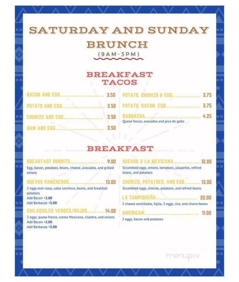 Alfred's Burger House - Houston, TX menu_pic