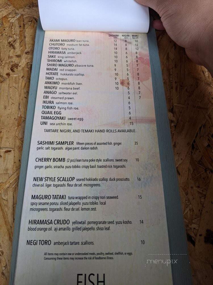 SakeTome - Missoula, MT menu_pic