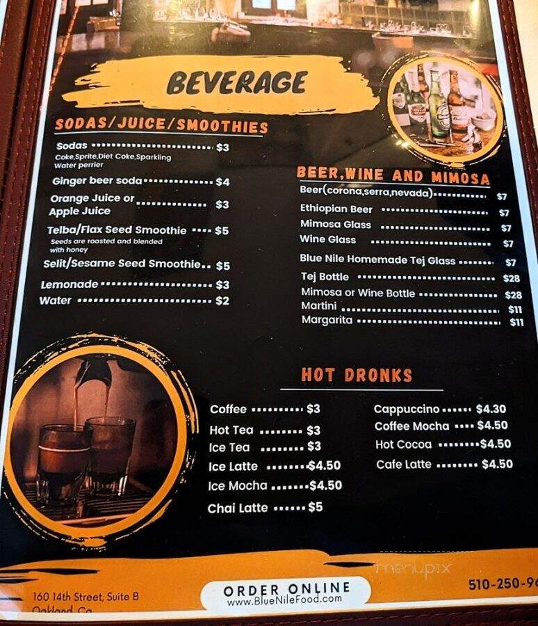 Blue Nile Ethiopian - Oakland, CA menu_pic