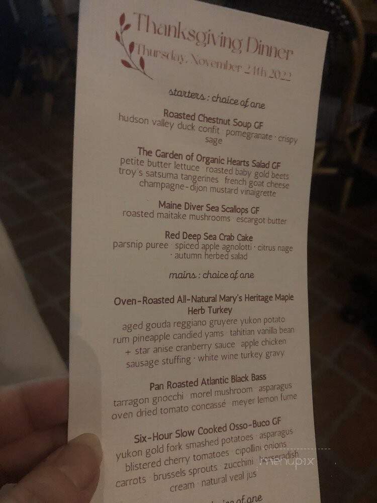 Lunetta Dining Room & Bar - Santa Monica, CA menu_pic