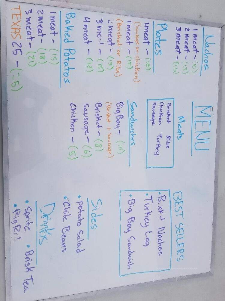 Rogers Boyz BBQ - Austin, TX menu_pic