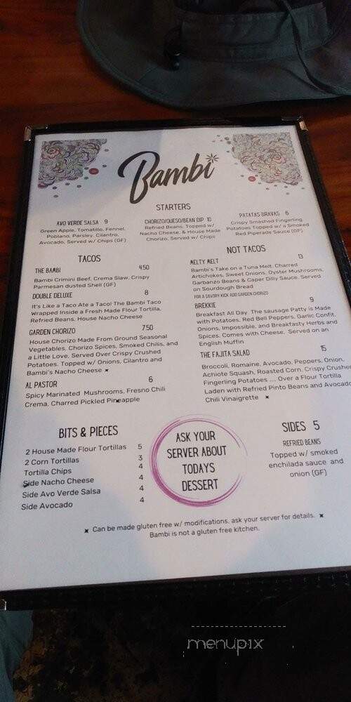 Bambi - Sacramento, CA menu_pic