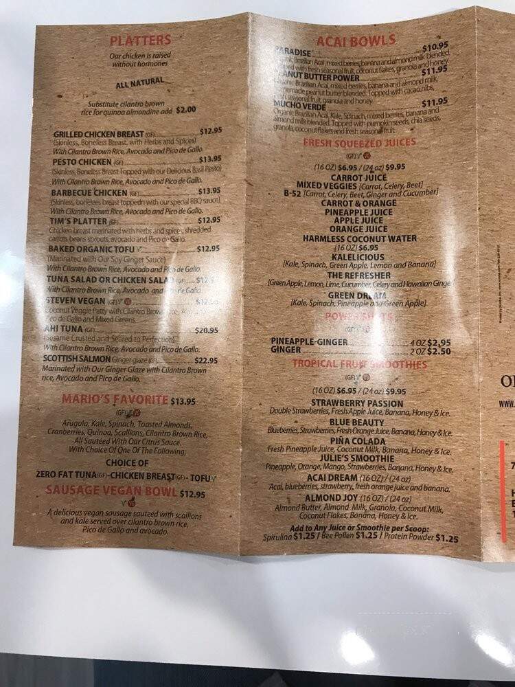 Carrot Express - Miami Beach, FL menu_pic