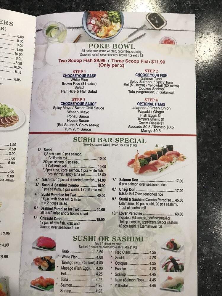 O.E.C. Japanese Sushi & Hibachi - Largo, FL menu_pic