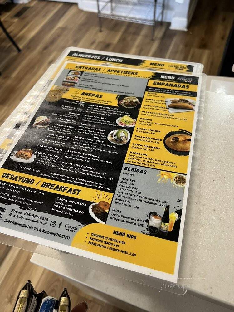 Nashville Venezuela Food - Nashville, TN menu_pic