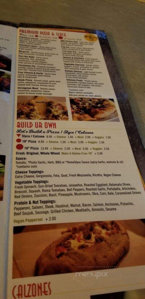 HomeSlyce JHU - Baltimore, MD menu_pic
