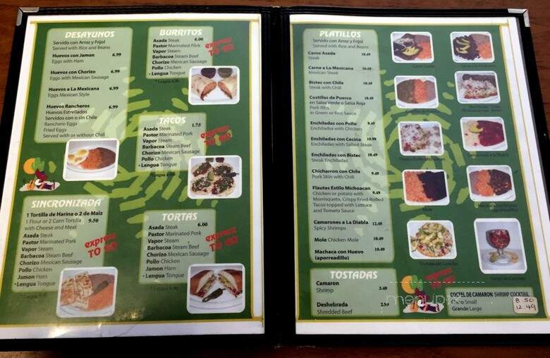 Restaurante Tierra Caliente - Kansas City, KS menu_pic