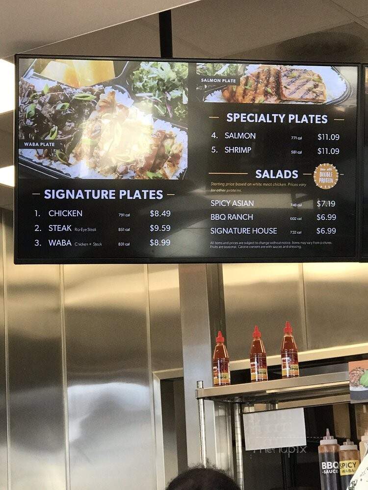 WaBa Grill - Hemet, CA menu_pic