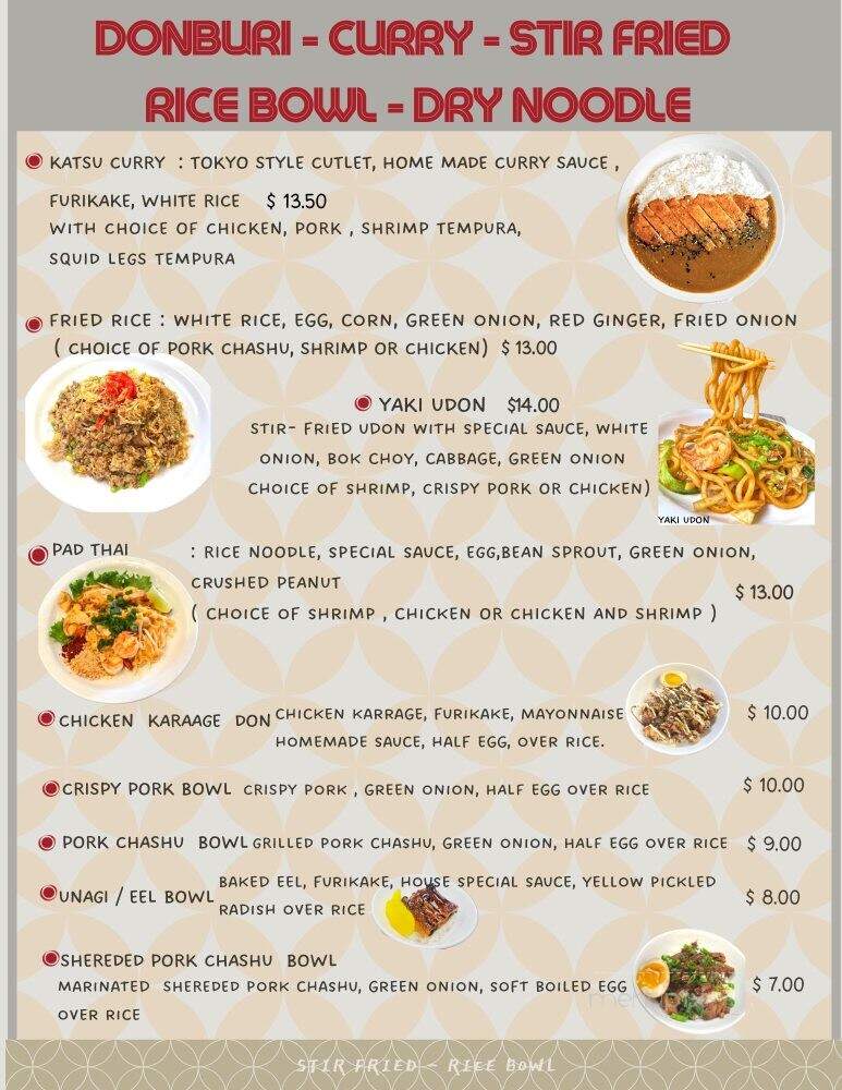 Motto Ramen - Westminster, CA menu_pic