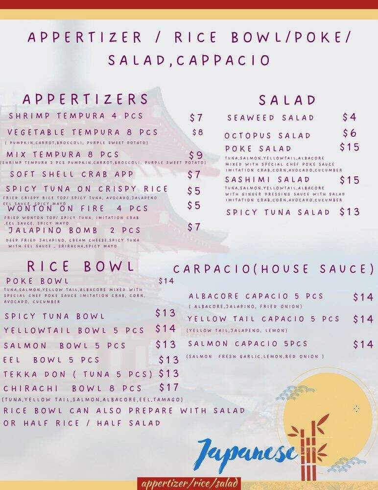 Motto Ramen - Westminster, CA menu_pic