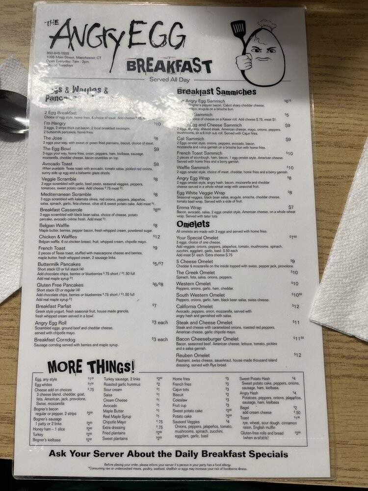 Angry Egg - Manchester, CT