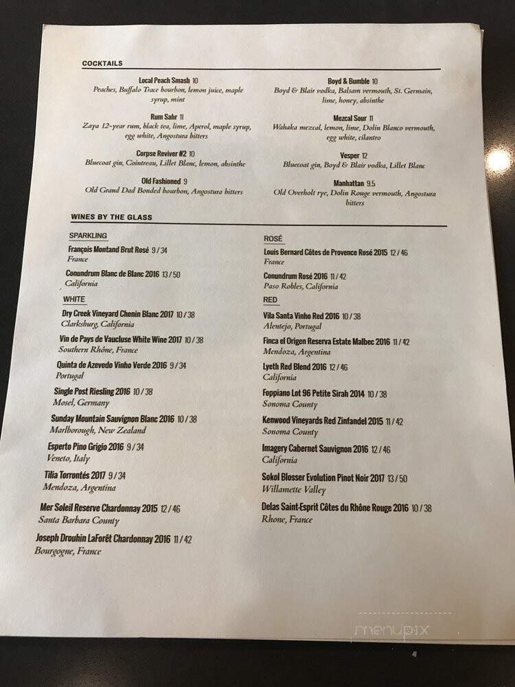 Siempre Algo - Pittsburgh, PA menu_pic