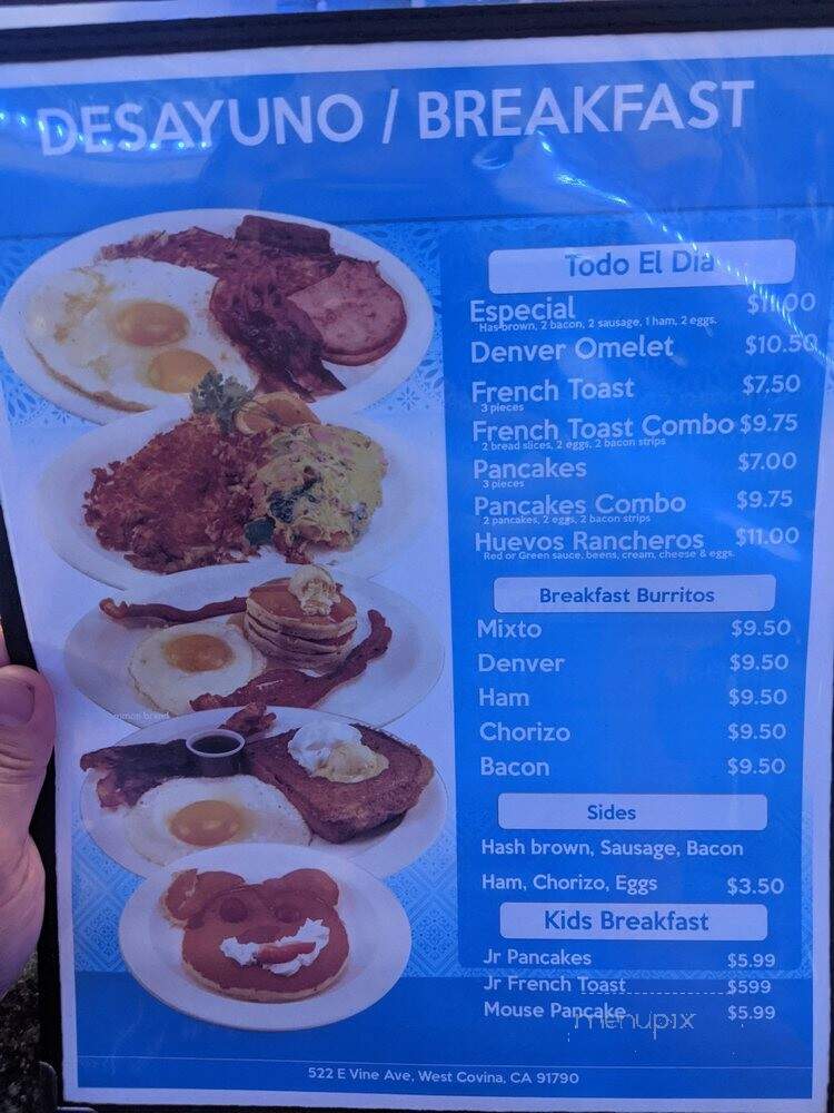 El Jireh Pupuseria y Restaurant - West Covina, CA menu_pic