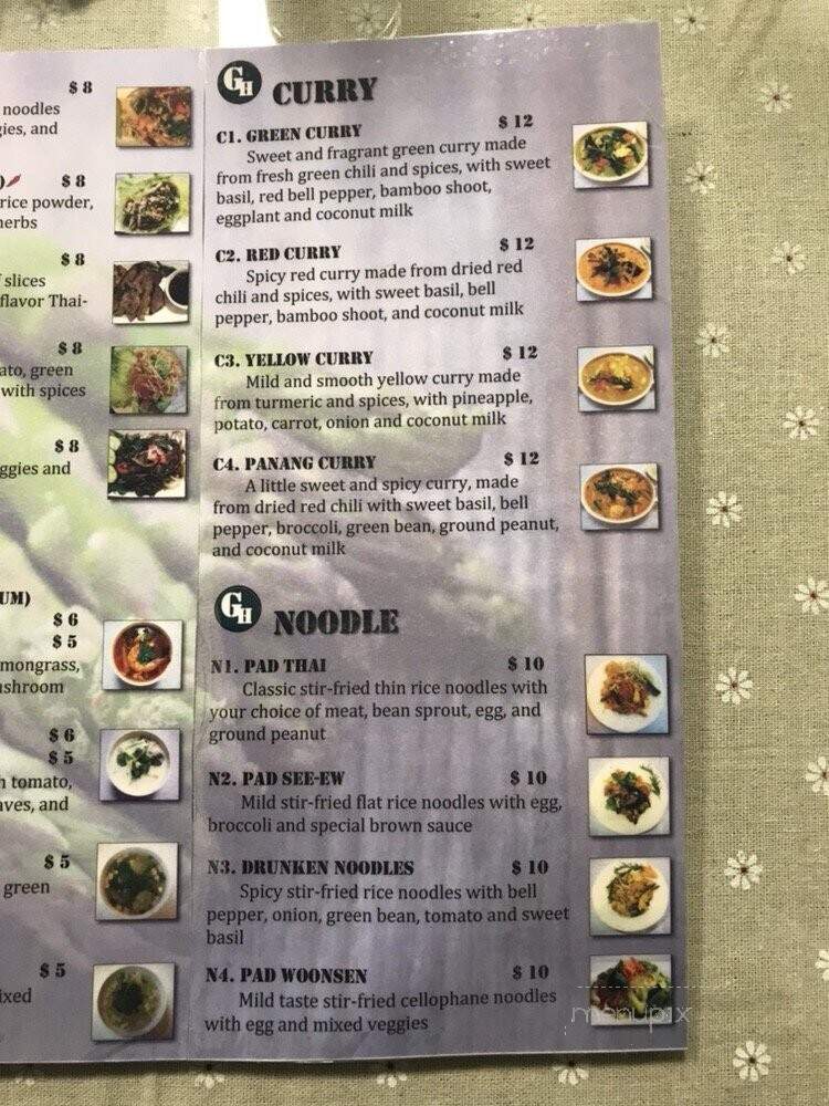 Green Herb Thai Cuisine - Drexel Hill, PA menu_pic