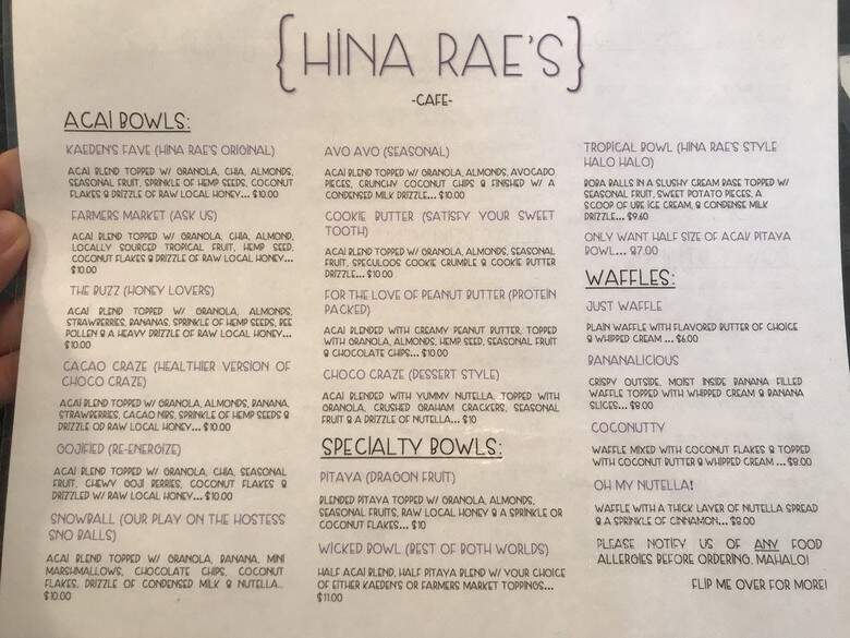 Hina Rae's Cafe - Waimea, HI