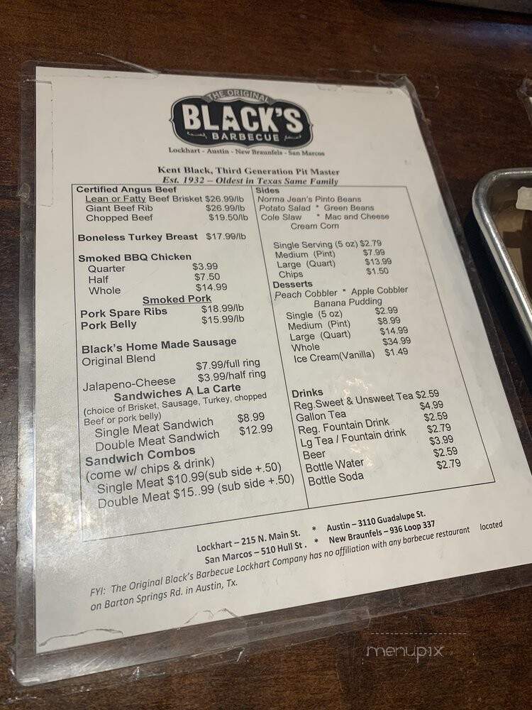 The Original Black's BBQ - New Braunfels, TX