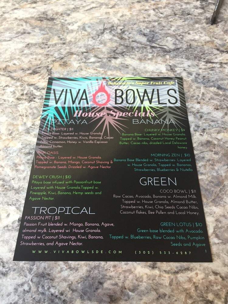 Viva Bowls - Newark, DE menu_pic