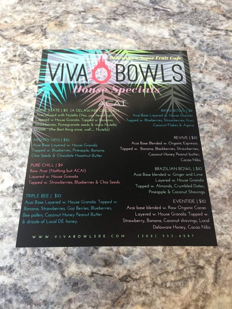 Viva Bowls - Newark, DE menu_pic
