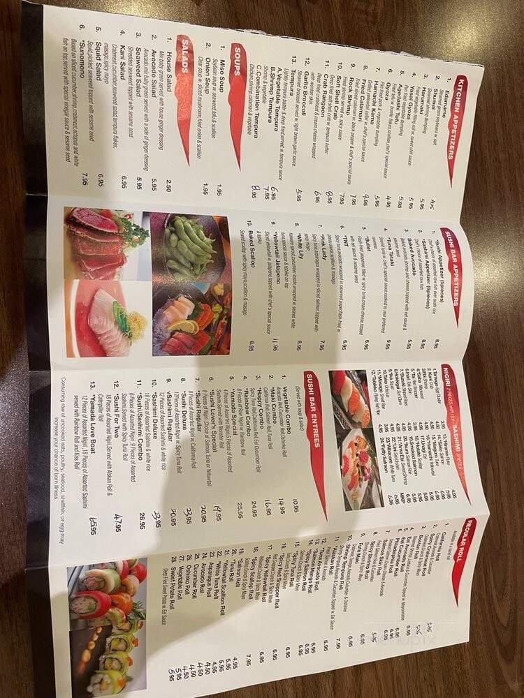 Yamada Sushi & Poke - Naperville, IL menu_pic