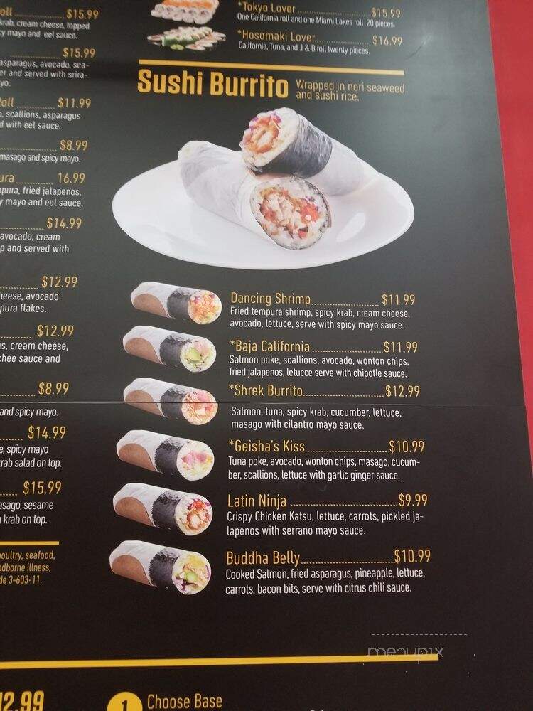 Sushi Runner Express - South Miami, FL menu_pic
