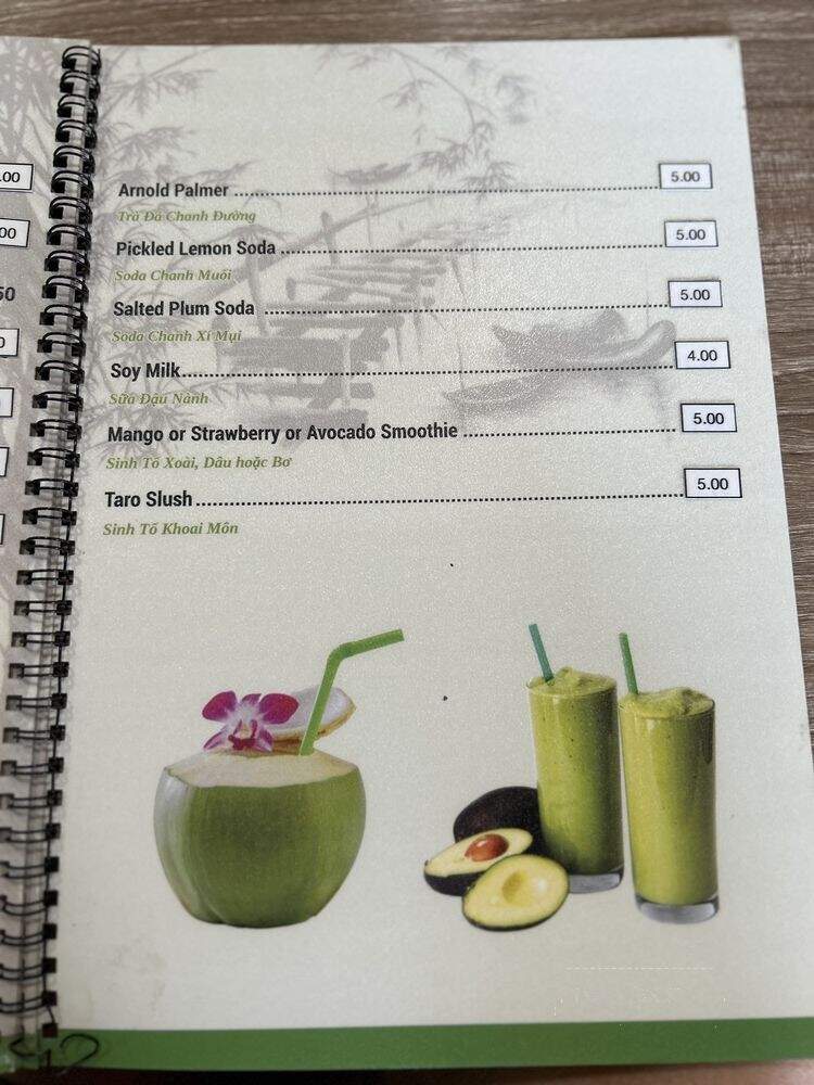 Pho Van - Hacienda Heights, CA menu_pic