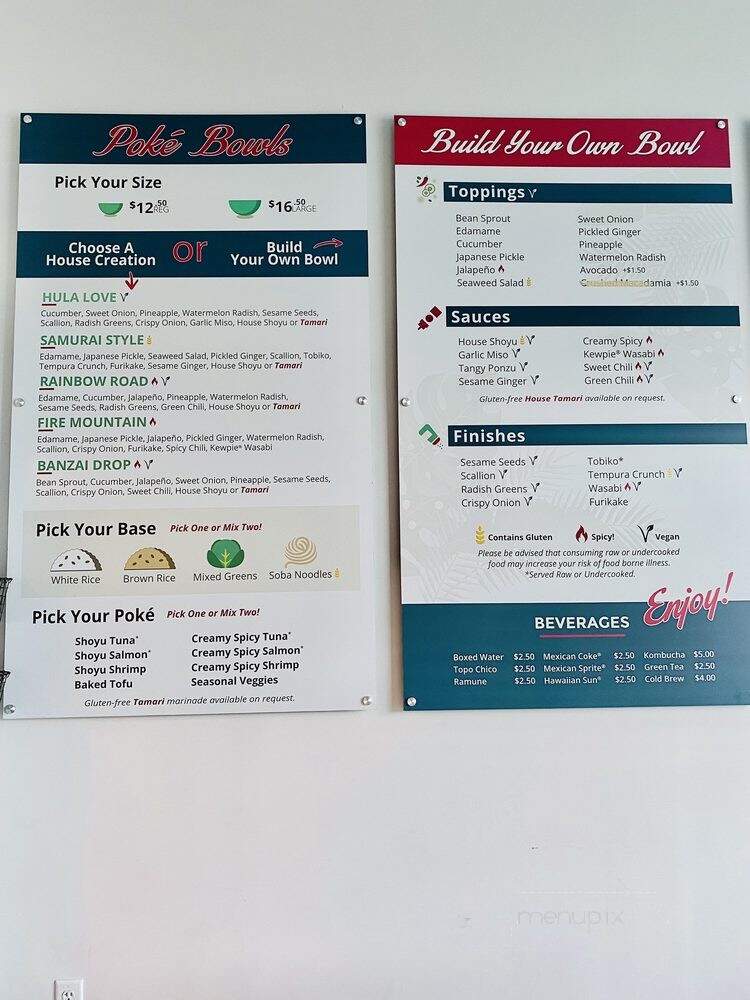 Kawai Poke Co. - Nashville, TN menu_pic