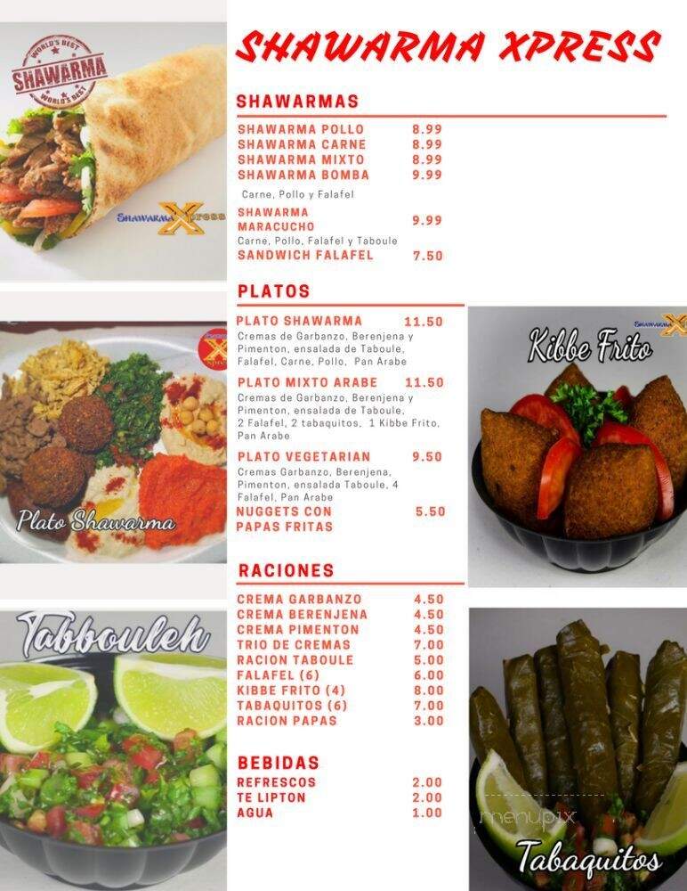 Shawarma Xpress - Miami, FL menu_pic