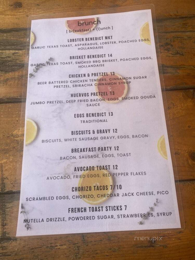 The Tipsy Oak - Arlington, TX menu_pic