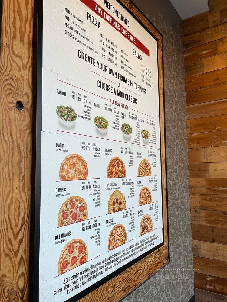 MOD Pizza - Glen Burnie, MD menu_pic