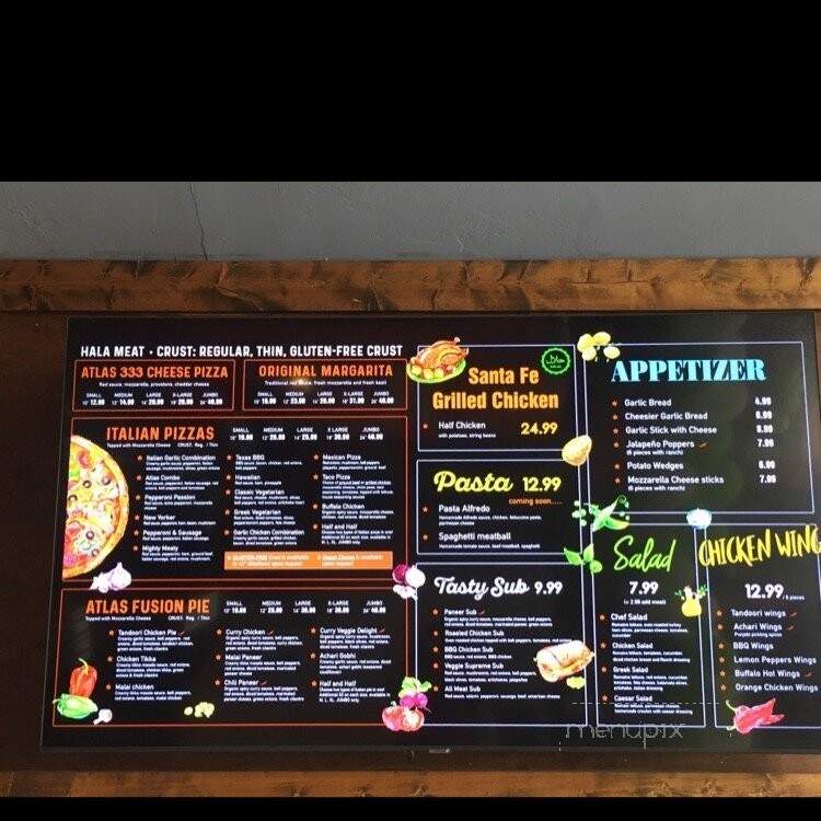 Atlas Pizza Parlor - San Bruno, CA menu_pic