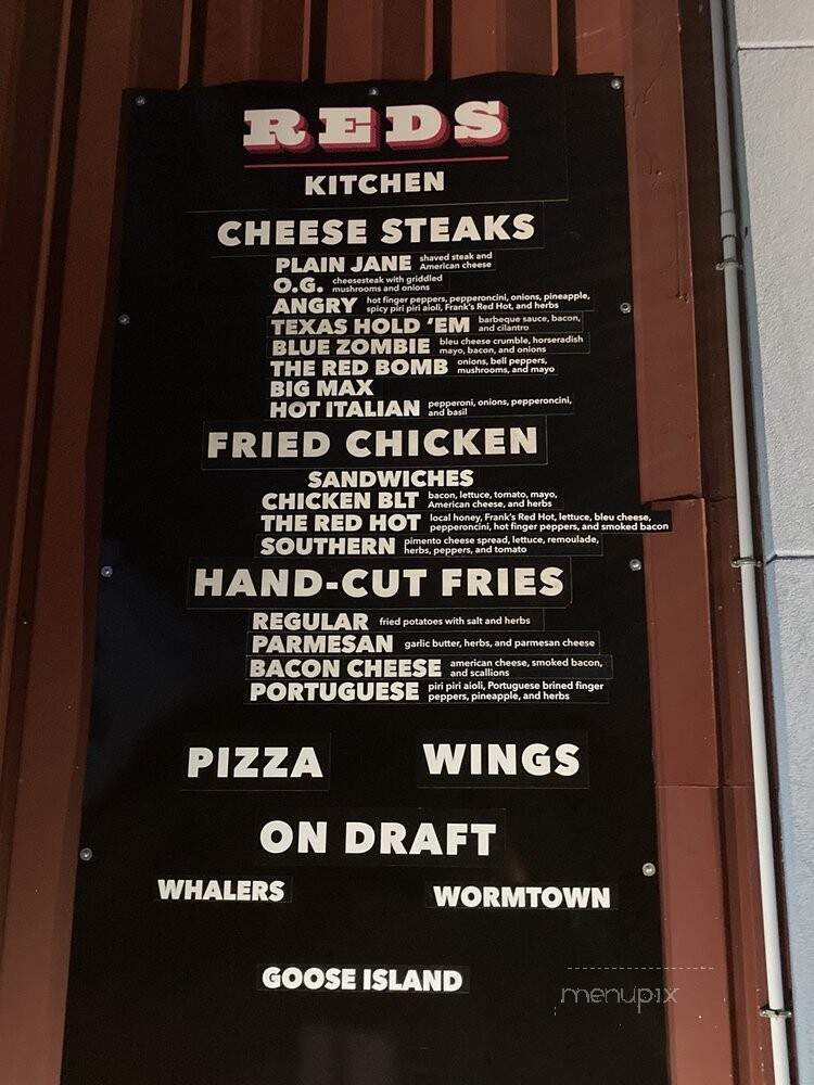 Red's Street Kitchen - Providence, RI menu_pic